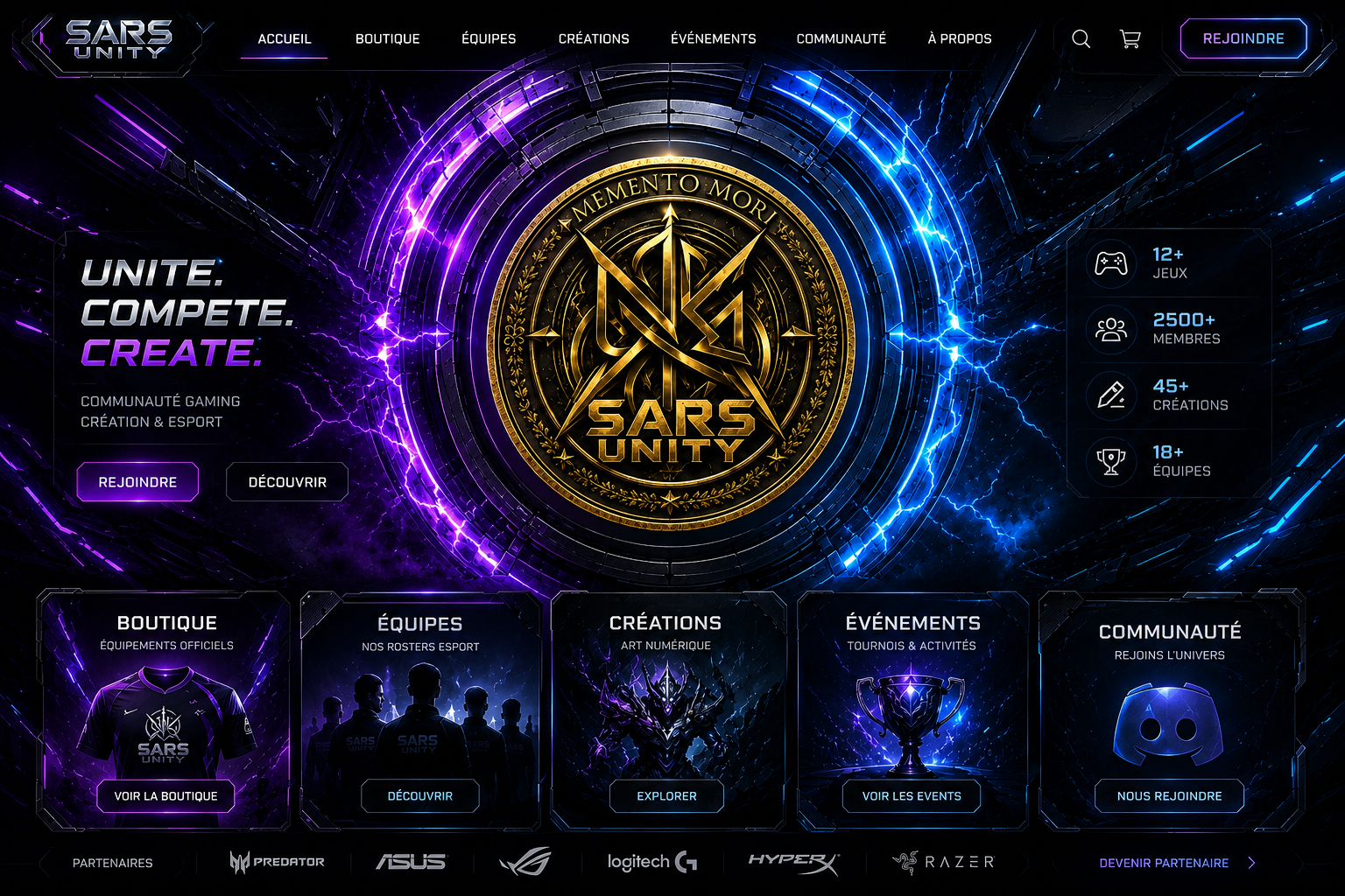 SARS Unity - communaute gaming, creation et esport
